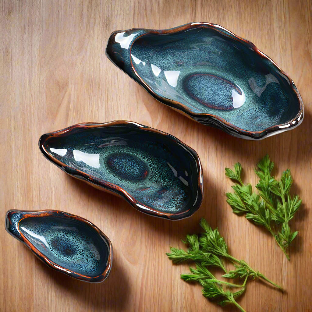 Blue Oyster Bowls