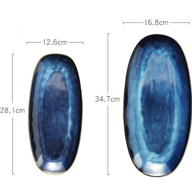 Blue Glazed Platter