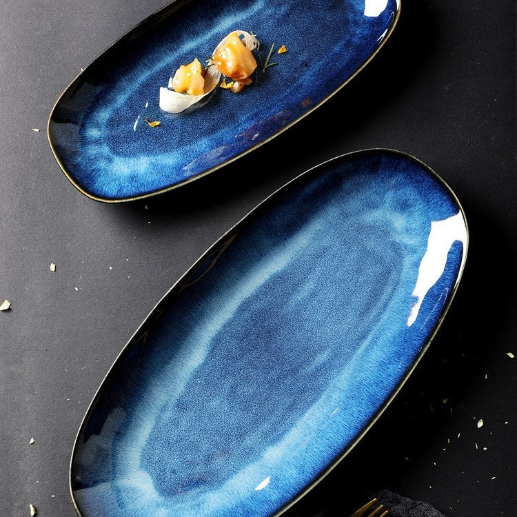 Blue Glazed Platter