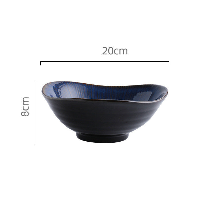 Modern blue Japanese plates