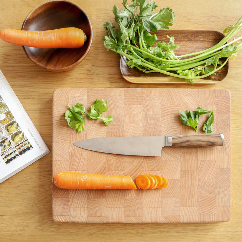 Beech Wood Cutting Board Block