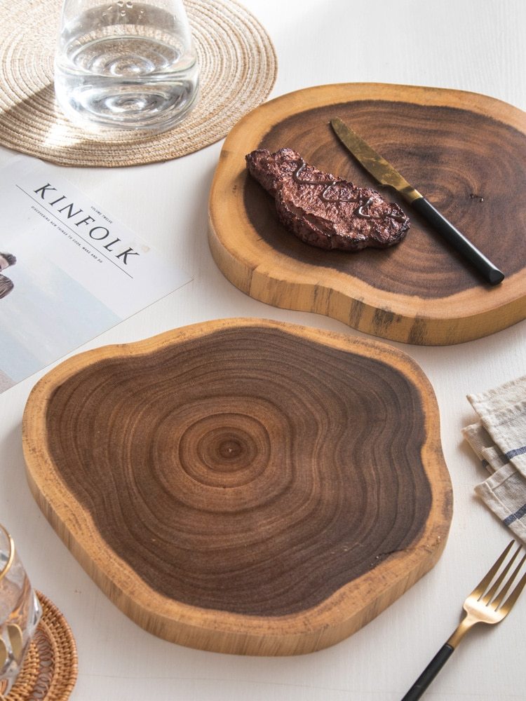 Acacia stump cutting board