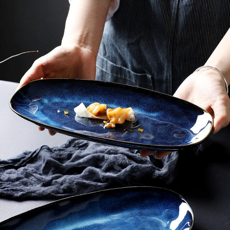 Blue Glazed Platter