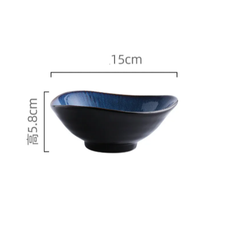 Modern blue Japanese plates