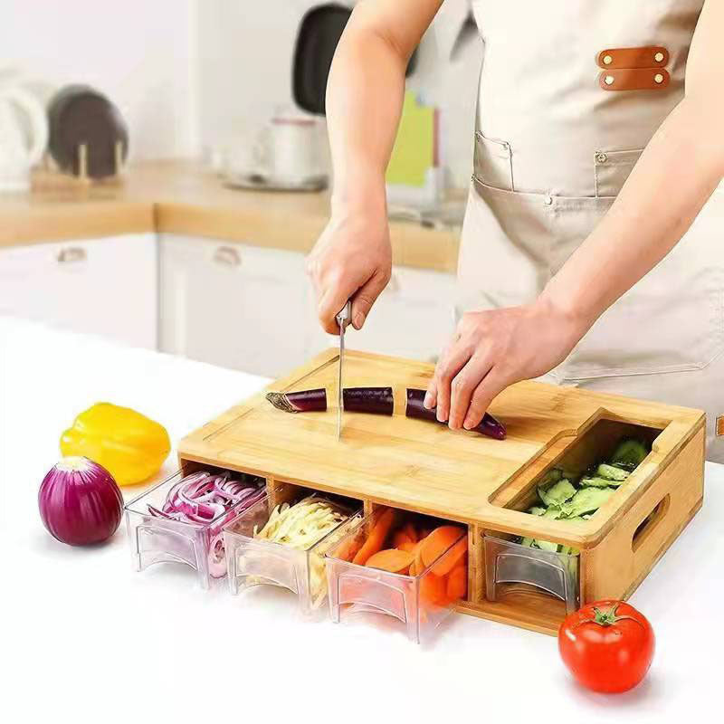 Multi-functional Bamboo Cutting Board